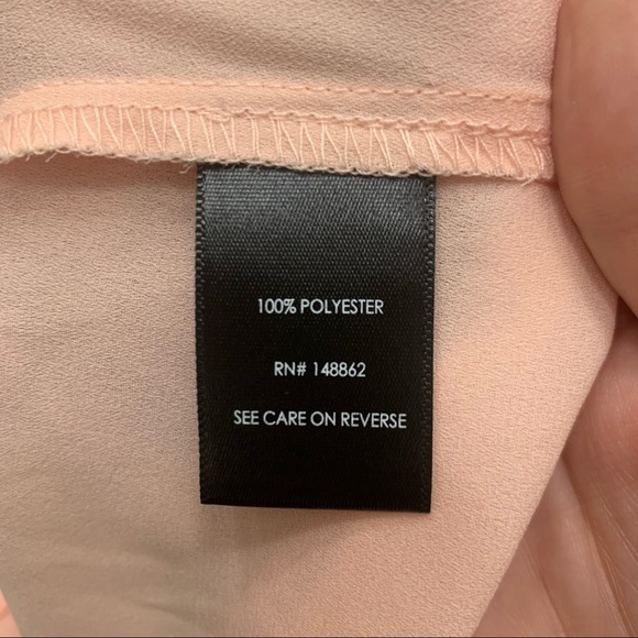Torrid Georgette blush pink blouse size 0 L - Picture 9 of 10